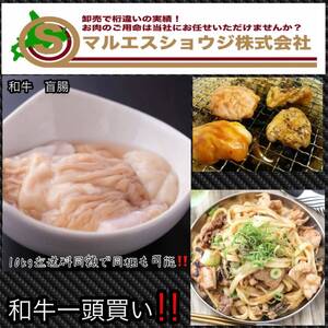 安心・安全・信頼 北海道産牛【盲腸300g】冷凍 焼肉 国産牛 盲腸 超希少 北海道ブランド 上ホルモン 業務用 10kg迄送料同額にて同梱可能！