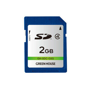 送料無料メール便 SDカード2GB グリーンハウス GH-SDC-D2G/7984