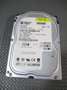 3.5インチHDD(IDE) 「WesternDigital WD400EB-00CPF0」【中古,40GB,CrystalDiskInfoでの診断『正常』,送料410円】