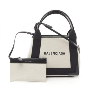 バレンシアガ ネイビーカバ XS ブランドオフ BALENCIAGA キャンバス ハンドバッグ キャンバス レディース