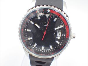 24561c【1円スタート】Calvin Klein カルバンクライン K32114 ラウンドデイト メンズ 時計 クオーツ ケース40mm