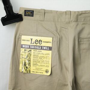 60s70s ビンテージ Lee リー ワークパンツ チノパン 31/32 デッドストック USA製