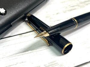 ■ MONTBLANC 【モンブラン】 GERMANY 万年筆 ケース付 ブラック×ゴールド ★