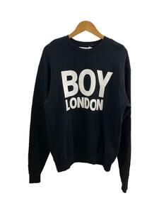 BOY LONDON◆ボーイロンドン/1612-343-3534/usa製/スウェット/S/コットン/ブラック/プリント