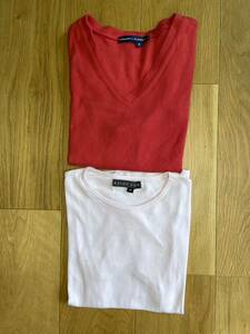 ラルフローレン　RALPH LAUREN 半袖Tシャツ レディース　Mサイズ　2枚組