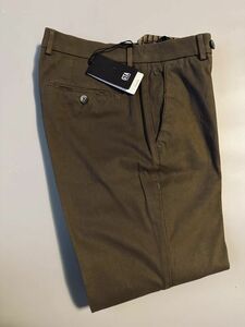 2481】新品3.9万【GTA IL PANTALONE / ジーティーアー　30　定番　NIKKO　ストレッチコットンチノ】ウォッシュドトープカーキ