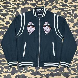 VARSITY SOUVENIR JACKET BBC ICECREAM billionaire boys club ビリオネアボーイズクラブ スタジャン スカジャン g