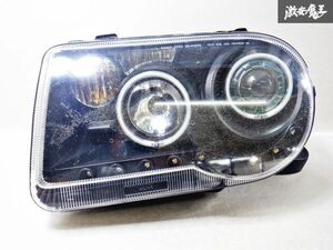 点灯OK★EAGLE EYES イーグルアイ クライスラー 300C ハロゲン ヘッドライト ヘッドランプ LED イカリング 左 左側 EE-CS278 棚Q6