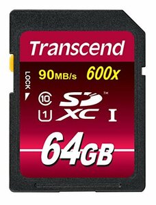 Transcend SDXCカード 64GB Class10 UHS-I対応 (最大転送速度90MB/s) TS64GSDXC10U1(中古 未使用品)　(shin