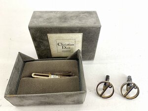 Dunhill ダンヒル シルバーカフス ディオール タイピン [01-4018