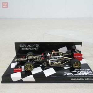 PMA 1/43 ロータス F1チーム ロータス ルノー E20 K.ライコネン #20 2nd PLACE バーレーンGP 2012 ミニチャンプス LOTUS RENAULT【10