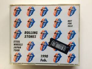 〇THE ROLLING STONES, STEEL WHEELS JAPAN TOUR, 2CD, CBS SONY XDDP 93034~5, PROMO, SAMPLER NOT FOR SALE, 1990 FEB.