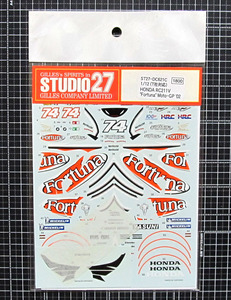 A★ STUDIO27 ★ タミヤ 1/12 Fortuna ホンダ RC211V 2002 加藤大治郎 #74 ★ カルトグラフ製デカール ★ TAMIYA HONDA RC211V