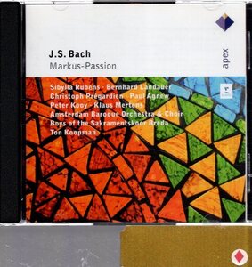 mt151 J・S・バッハ：Markus-Passion BWV247/コープマン(2CD)