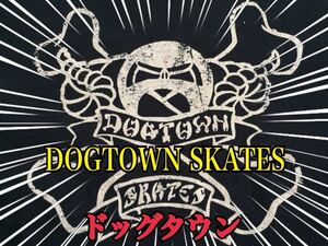 DOGTOWN SKATES ドッグタウン スケーツ クロスボーン ロゴ プリント Tシャツ ブラック オールド ビンテージ スケートボード OLD VINTAGE