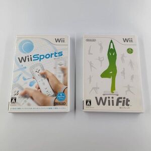 ●wii●WiiSports＆WiiFit●2本セット まとめ ソフト まとめて 任天堂 NINTEND Wiiソフト 訳あり品 中古品 used おもちゃゲームシリーズ