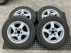 MITSUBISHI純正 175/80R15 5.5J +46 PCD114.3 アルミホイール4本セット