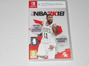 SWITCH★NBA2K18 海外版(国内本体動作可能)★箱付・ソフト付