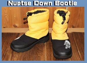 送料無料　即決【未使用】 THE NORTH FACE ★ Nuptse Down Bootie (US7/25cm) ★ ノースフェイス NF51877 ヌプシダウンブーティー イエロー