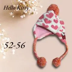 6657【Hello Kitty】ハローキティ ニット帽子 スキー 52-56