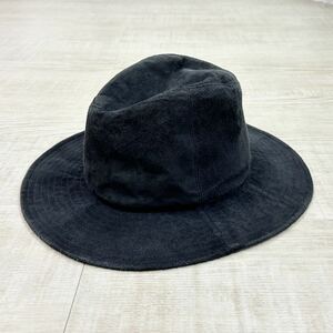 KIJIMA TAKAYUKI キジマタカユキ OVERSIZE SUEDE HAT ゴートスウェード オーバーサイズ ハット ネイビー 系 サイズ 1 定価33.000円