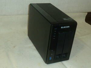 【中古品】NAS ELECOMエレコム NetStor5 シリーズ NSB-5A4T2BL 2ベイ Linux搭載 4TB　No241115