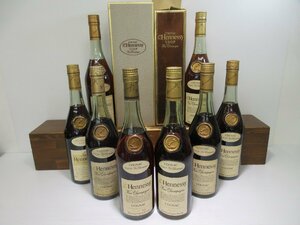 8本セット ヘネシー VSOP スリム グリーン Hennessy 700ml 40% コニャックブランデー 未開栓 古酒 まとめて 1円スタート 箱×2/6-11-8