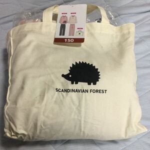 新品　未開封　SCANDINAVIAN Forest 上下パジャマ×2 　バッグ　5点セット　150cm