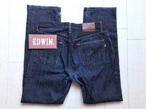 【即決】W35 エドウィン　EDWIN 403 濃いめ　ストレートジーンズ　インターナショナルベーシック　日本製　綿100%