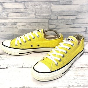 R7126bL CONVERSE ALL STAR US HEMP OX コンバース オールスターUSヘンプOX ローカットスニーカー イエロー×ホワイト 24.5cm 1SC804