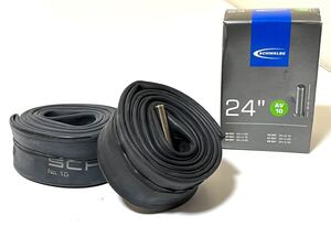 【送料無料特価】24インチ米式チューブ Schwalbe AV10 24×1.50-2.40 バルブ長40mm 新品2個セット