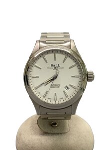 BALL WATCH◆自動巻腕時計/アナログ/ステンレス/WHT/SLV/nm2098