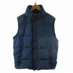 ストーンアイランド STONE ISLAND ダウンベスト Down Filled Puffer Gilet フード収納可能 ネイビー 紺 6715G0223 XL （株）豊田貿易 メン