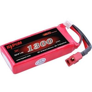 Kypom K6 7.4V 1300mAh 30C60C リポ バッテリー★ホビーショップ青空