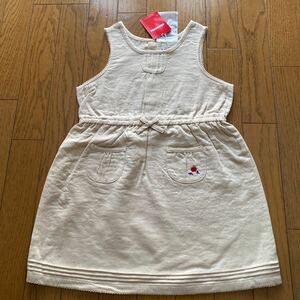 SALE 即決　新品　ミキハウス　ワンピース　120日本製　ベージュ　子供服 女の子