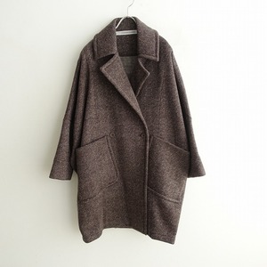 //【2022AW/定価5.3万】コグザビッグスモーク COGTHEBIGSMOKE*ELIZABETH PENTAGON COAT*裏起毛ダークブラウン(jk27-2402-22)【22B42】