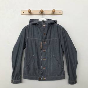 DIESEL EXTRA DIESEL ディーゼル 正規品 メンズ 刺繍入りダンガリーパーカー 美品 size S/M