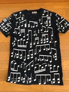 レア メンズ 2006 DIOR HOMME 音符 Tシャツ S 黒 ディオールオム エディスリマン Hedi Slimane サンローラン YSL 44 シャツ 白 パリ