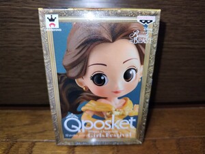 【新品未開封】ディズニー Disney Character Qposket petit Girls Festival ベル 美女と野獣 BELLE キューポスケット フィギュア 