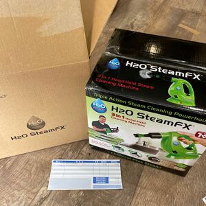 新品 未使用 未開封 H2O スチームFX ダイレクトテレショップ 8点 デラックスセット グリーン 10800円 ハンディ スチームクリーナー SteamFX