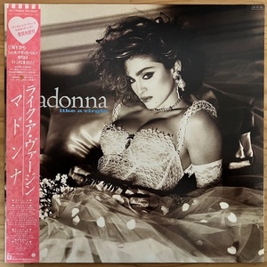 LP■NEW WAVE/MADONNA/LIKE A VIRGIN/SIRE P-13033/国内84年ORIG SHRINK OBI/帯 良好/マドンナ/ライク・ア・ヴァージン/80年代代表人気盤