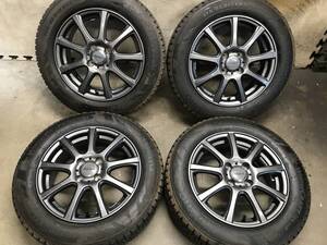 【175/65R15】9分山20年製スタッドレスタイヤ【15×5.5J+42 PCD100 4H】DUFACTアルミホイール 4本 アクア,ヤリス,ヴィッツ