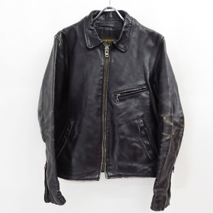 80s VANSON ENFIELD LEATHER JACKET ENF 36 TALON ZIPPER VINTAGE バンソン エンフィールド レザー ジャケット 襟付き シングル ライダース