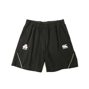 [希少・限定品] canterbury カンタベリー ▲内タグ選手番号入り▲ ラグビー 日本代表 プラクティス ショーツ XL ブラック 桜 ジャパン