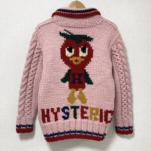 90s 00s HYSTERIC GLAMOUR トマトバード ニット ジャケット カウチン セーター ヒステリックグラマー カーディガン Y2K archive 4120379