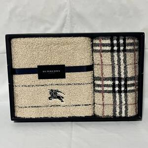 美品未使用　BURBERRY LONDON バーバリーロンドン　ノバチェック　フェイスタオル ウォッシュタオル 西川産業 