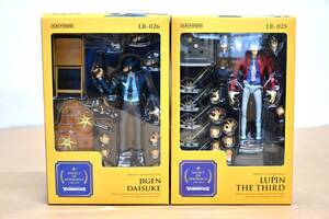 QY1-48【未開封品】2点セット ルパン三世 LEGACY OF REVOLTECH LR-025 LR-026 レガシーOFリボルテック LUPIN 次元大介 JIGEN フィギュア