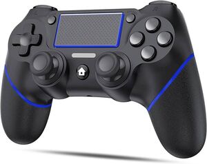 Elnicec PS4 コントローラー 無線【2024年最新バージョン】ps4 コントローラー純正 Bluetooth接続 600mAh大容量 15時間連続使用 二重振動