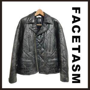 ○★新品 未使用 FACETASM ジップレザージャケット ライダースジャケット（ファセッタズム）○●