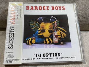 BARBEE BOYS バービーボーイズ 「1st OPTION」 32・8H-28 国内初版 税表記なし3200円盤 箱帯 廃盤 レア盤